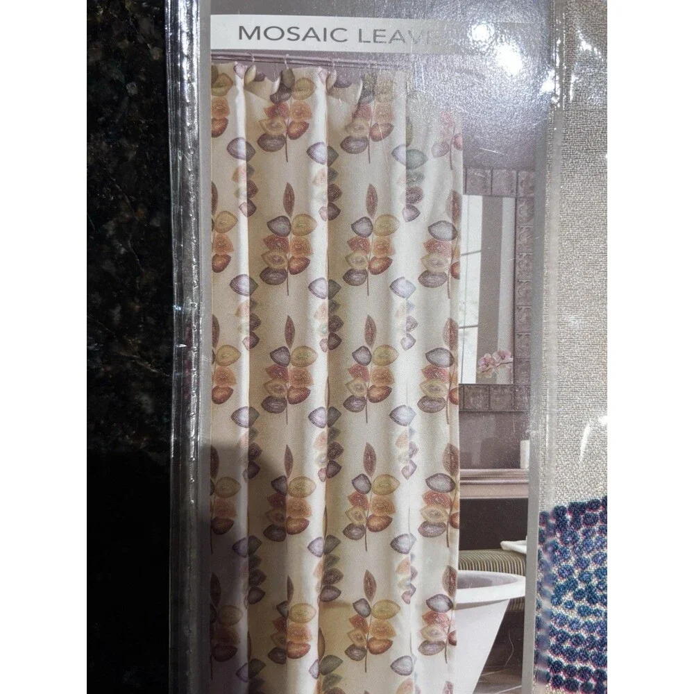 Croscill Window Valance Mosaic Leaves 70” X 15.5”